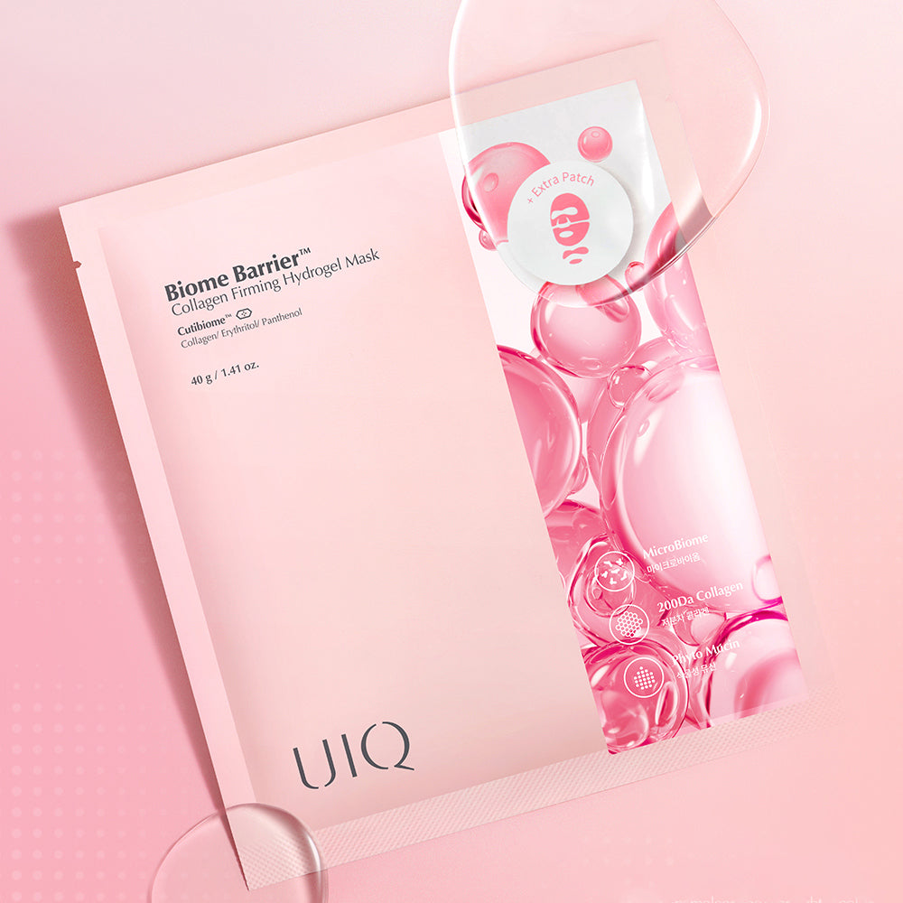 UIQ Biome Barrier Collagen Firming Hydrogel Mask 40g 20ea