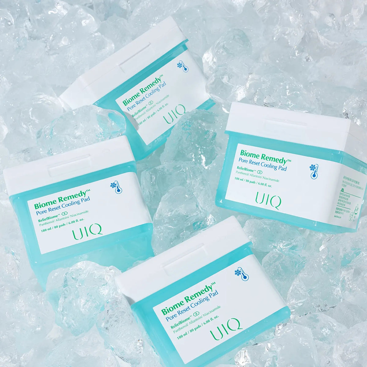 UIQ Biome Remedy Pore Reset Cooling Pads 180ml 80ea