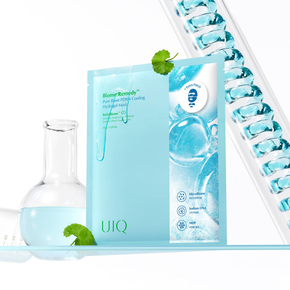 UIQ Biome Remedy Pore Reset PDRN Cooling Hydrogel Mask 35g 5ea