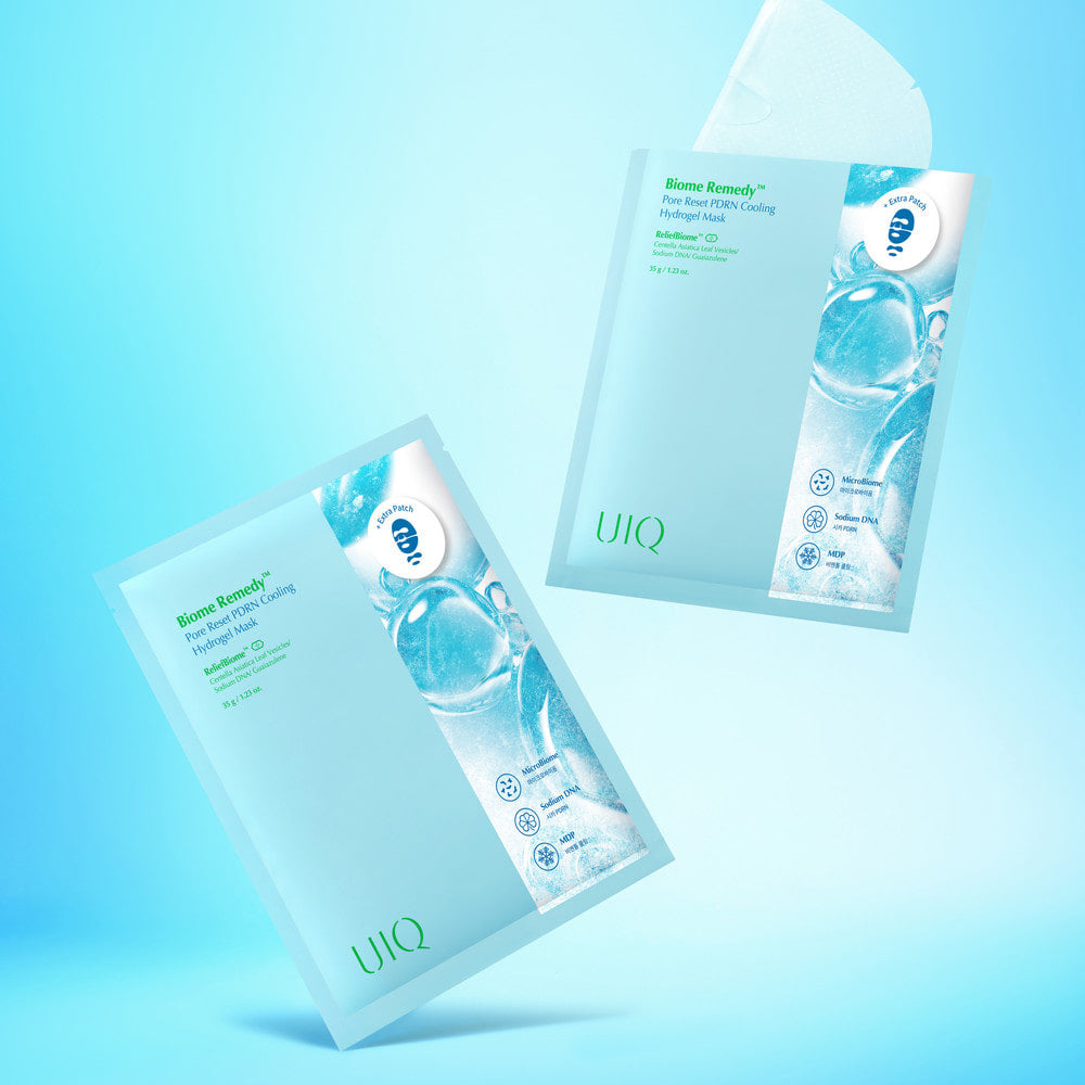 UIQ Biome Remedy Pore Reset PDRN Cooling Hydrogel Mask 35g 5ea