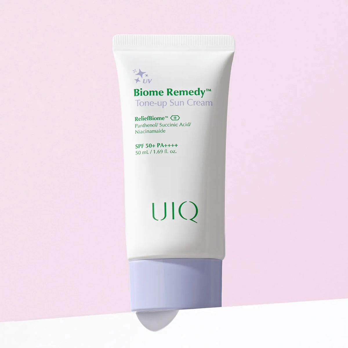 UIQ Biome Remedy Tone-Up Sun Cream Purple SPF50+ PA++++ 20ml