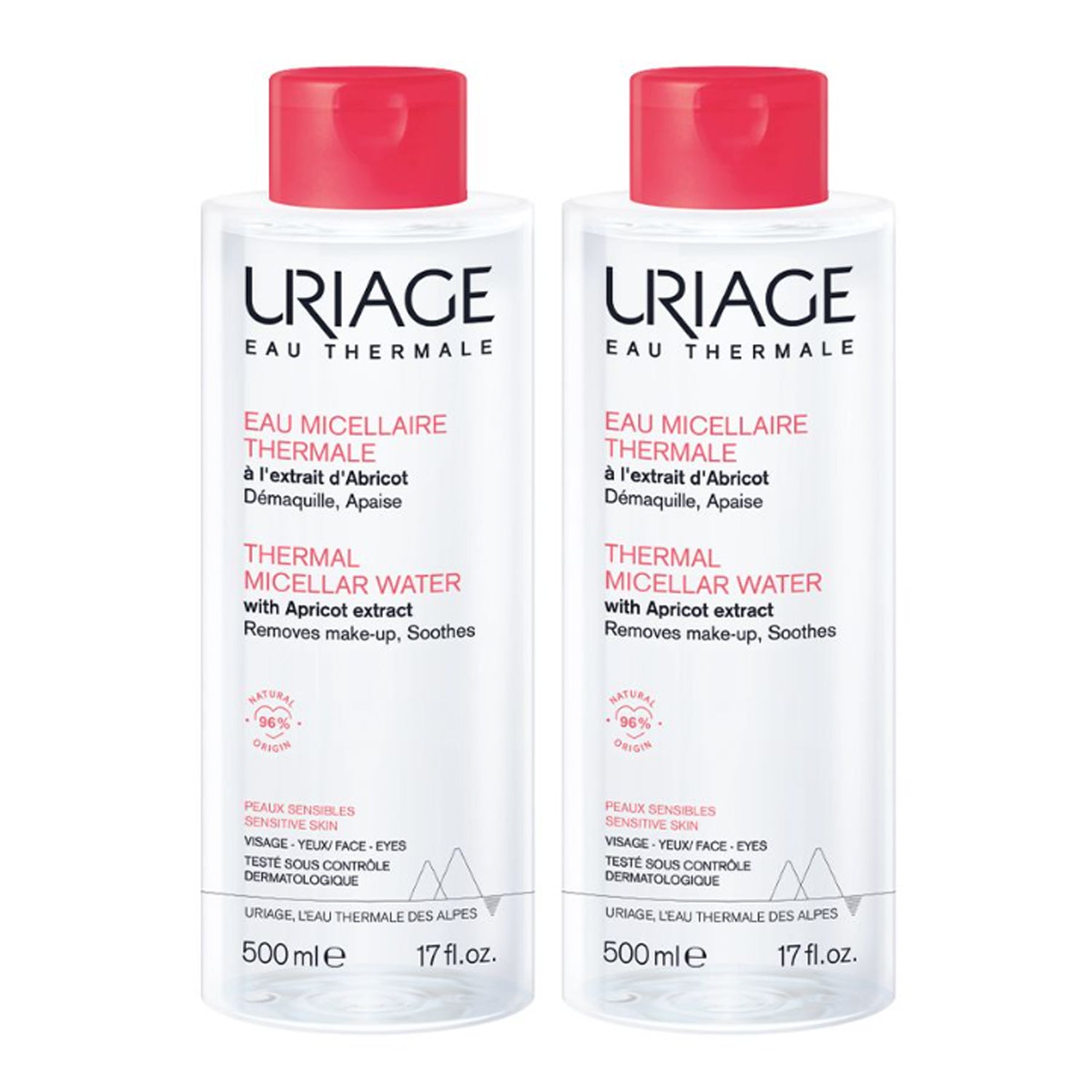 URIAGE Thermal Micellar Sensitive Cleansing Water 500ml x 2