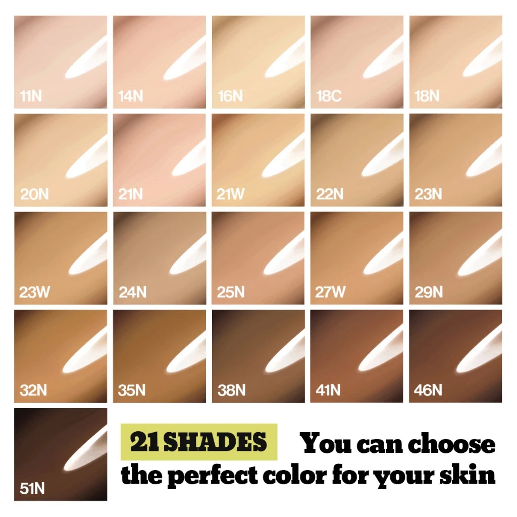 Desgashia satin use recargador de cojín verde saludable spf 30 pa ++ 15g * 21 colores