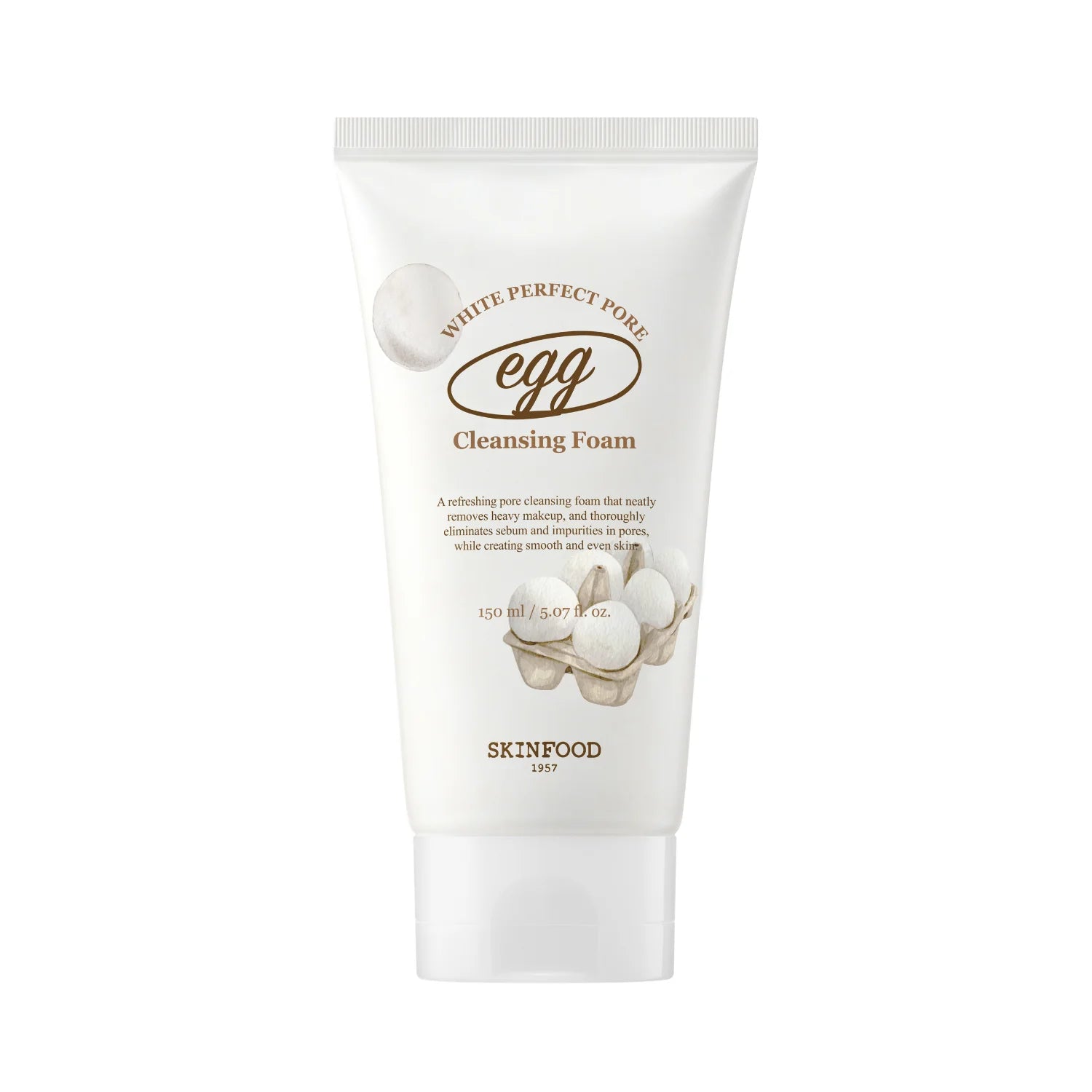 SKINFOOD Blanco de huevo Perfecto de espuma de limpieza de poros 150 ml