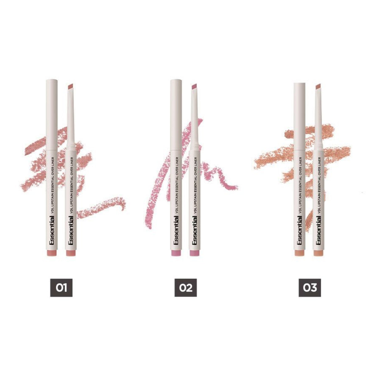 VDL Lip Stain Essential Over Liner 3 colors