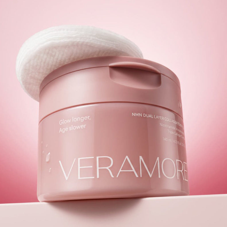 VERAMORE NMN Dual Layer Collagen Toner Pad 140ml 60ea
