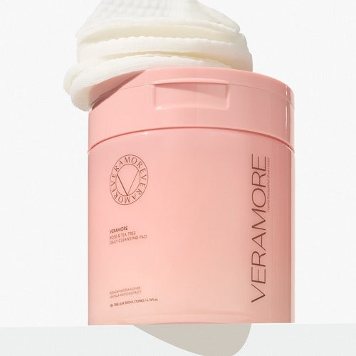 VERAMORE Rose & Tea Tree Daily Cleansing Pad 70 Pads 200ml