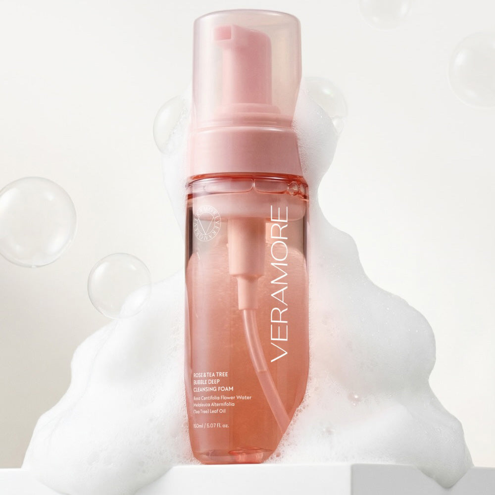 VERAMORE Rose and Tea Tree Bubble Deep Cleansing Foam 150ml