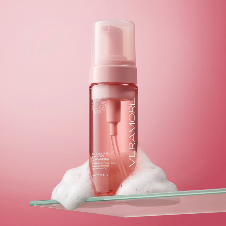 VERAMORE Rose and Tea Tree Bubble Deep Cleansing Foam 150ml