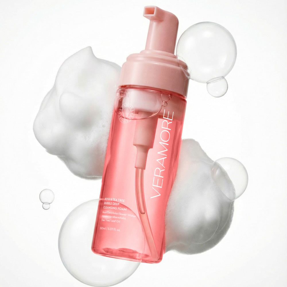 VERAMORE Rose and Tea Tree Bubble Deep Cleansing Foam 150ml