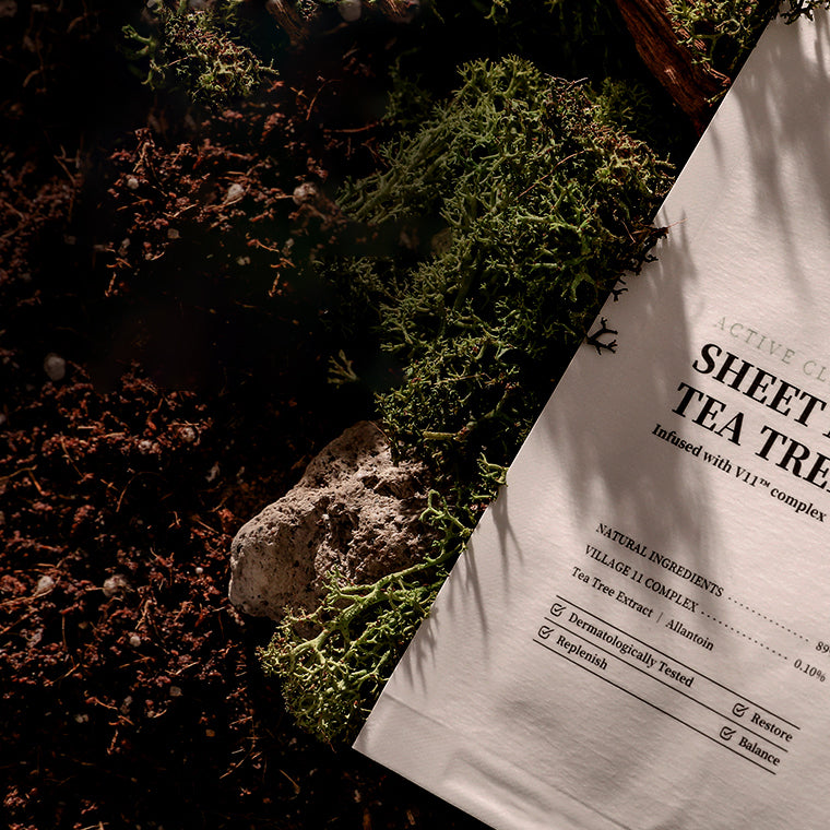 VILLAGE 11 FACTORY Active Clean Tea Tree Sheet Mask 23g 10ea