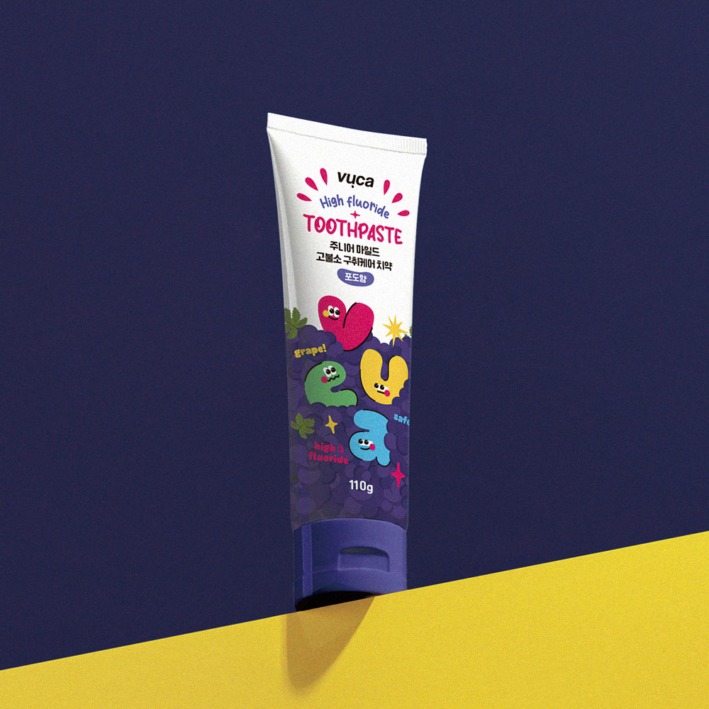 VUCA Junior Mild Toothpaste Grape 110g x 4ea | DODO SKIN – DODOSKIN