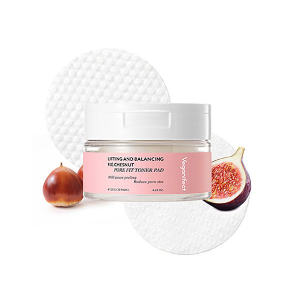 Veganifect Lifting And Balancing Fig Chestnut Pore Fit Toner Pad 120g 70ea