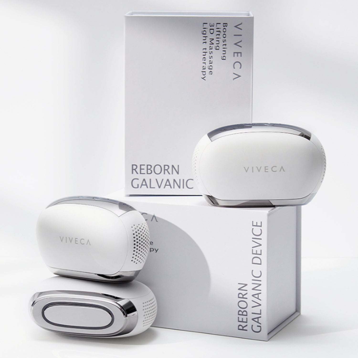 VIVECA 美顔器 ホワイト お取り寄せ商品】VIVECA リボーンガルバニックデバイス EMS＆