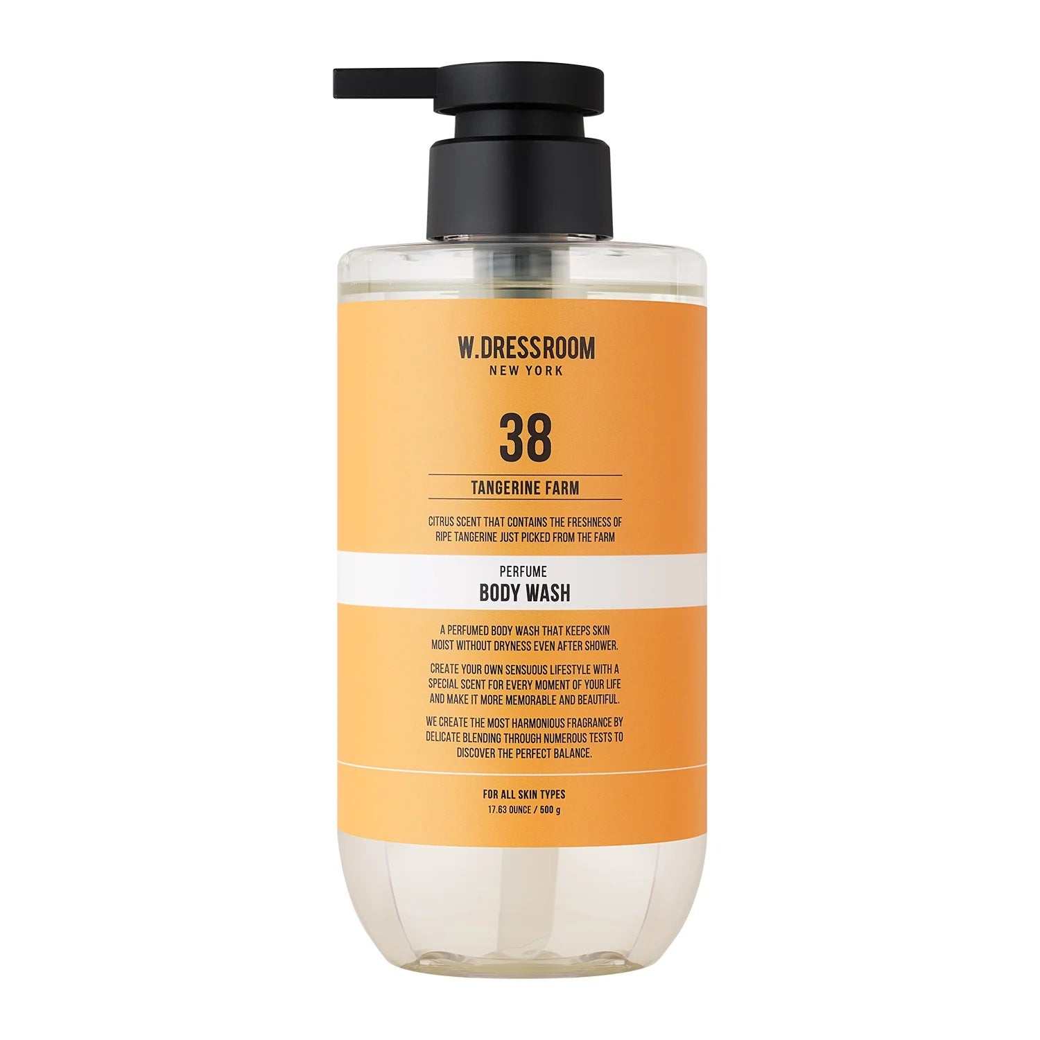 W.DRESSROOM Perfume Body Wash No.38 Tangerine Palm 500g