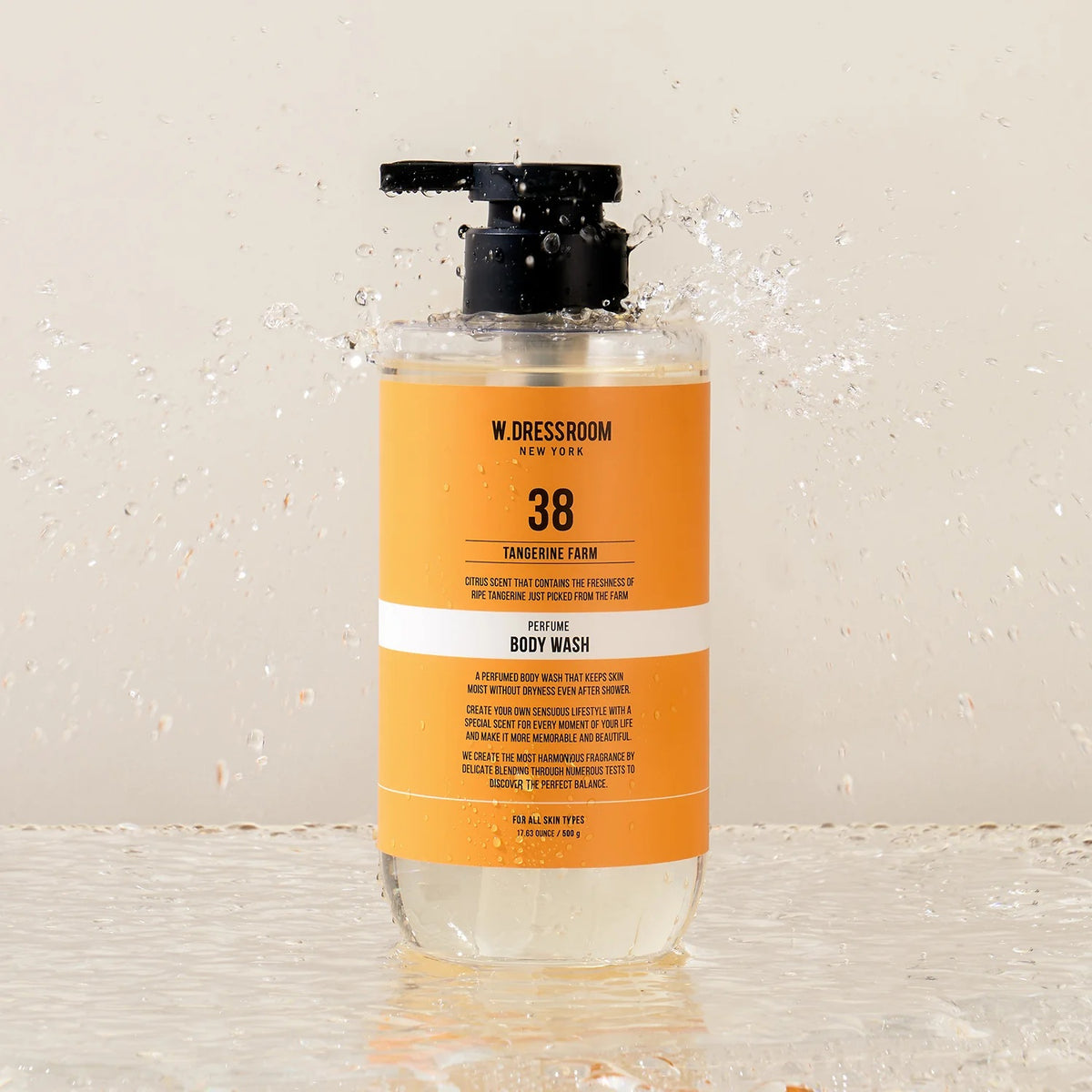 W.DRESSROOM Perfume Body Wash No.38 Tangerine Palm 500g