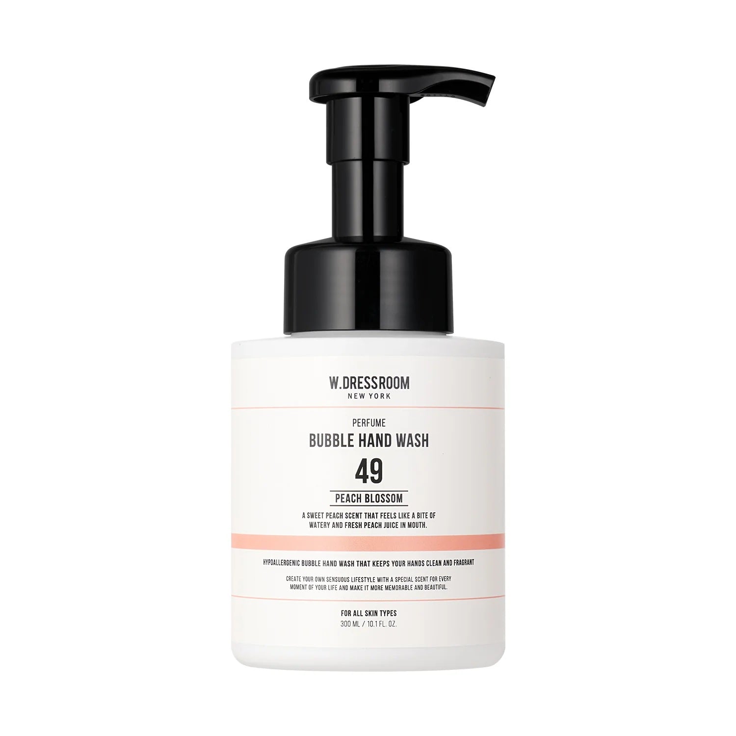 W.DRESSROOM Perfume Bubble Hand Wash No. 49 Peach Blossom 300ml