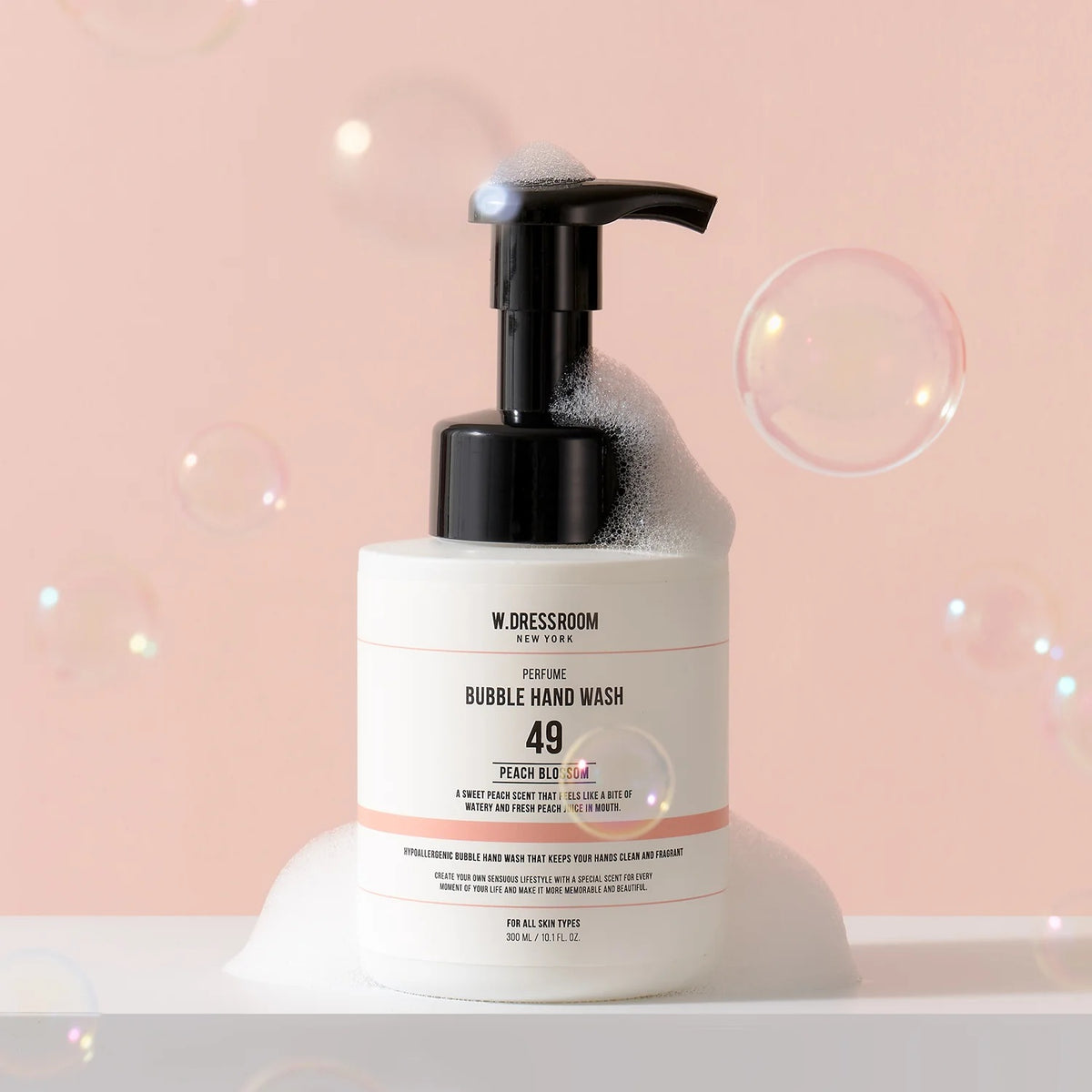W.DRESSROOM Perfume Bubble Hand Wash No. 49 Peach Blossom 300ml