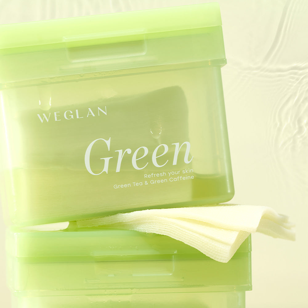 WEGLAN Green Tea Fresh Toner Pads 180ml 70ea