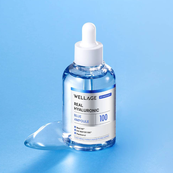 WELLAGE Real Hyaluronic Hyaluronic Acid Blue 100 Ampoule 30ml