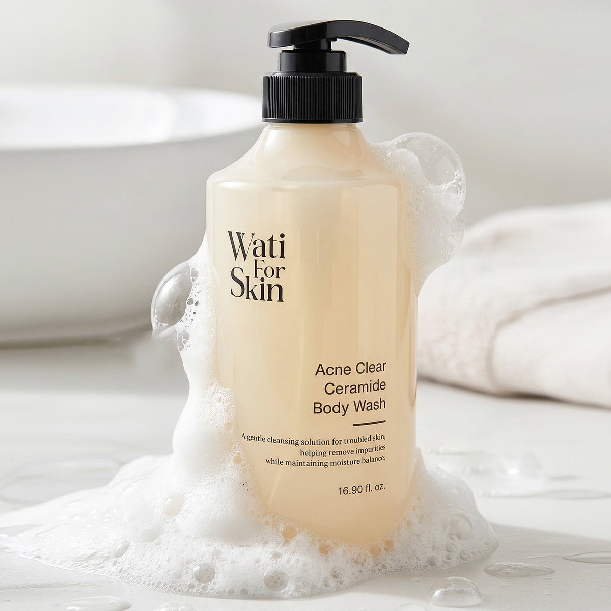 Wati For Skin Acne Clear Ceramide Body Wash 500ml
