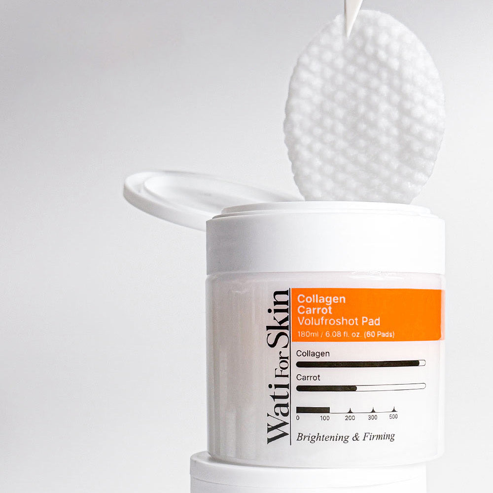 Wati For Skin Collagen Carrot Volufroshot Pads 180ml 60ea