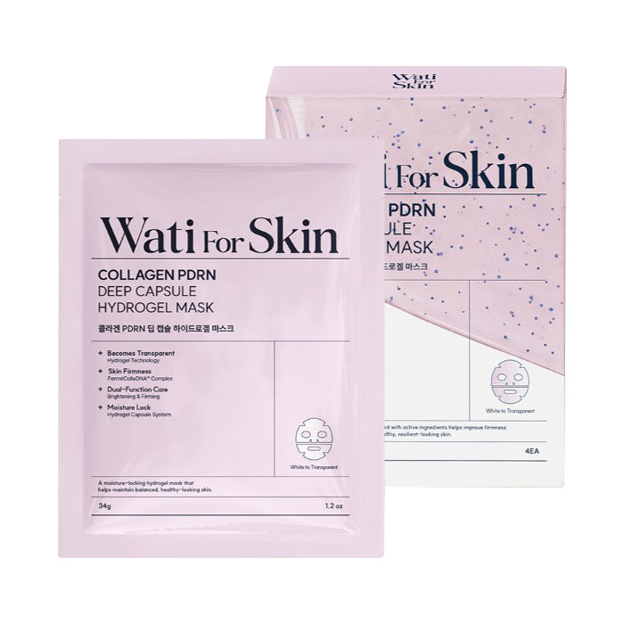 Wati For Skin Collagen PDRN Deep Capsule Hydrogel Mask 34g 4ea