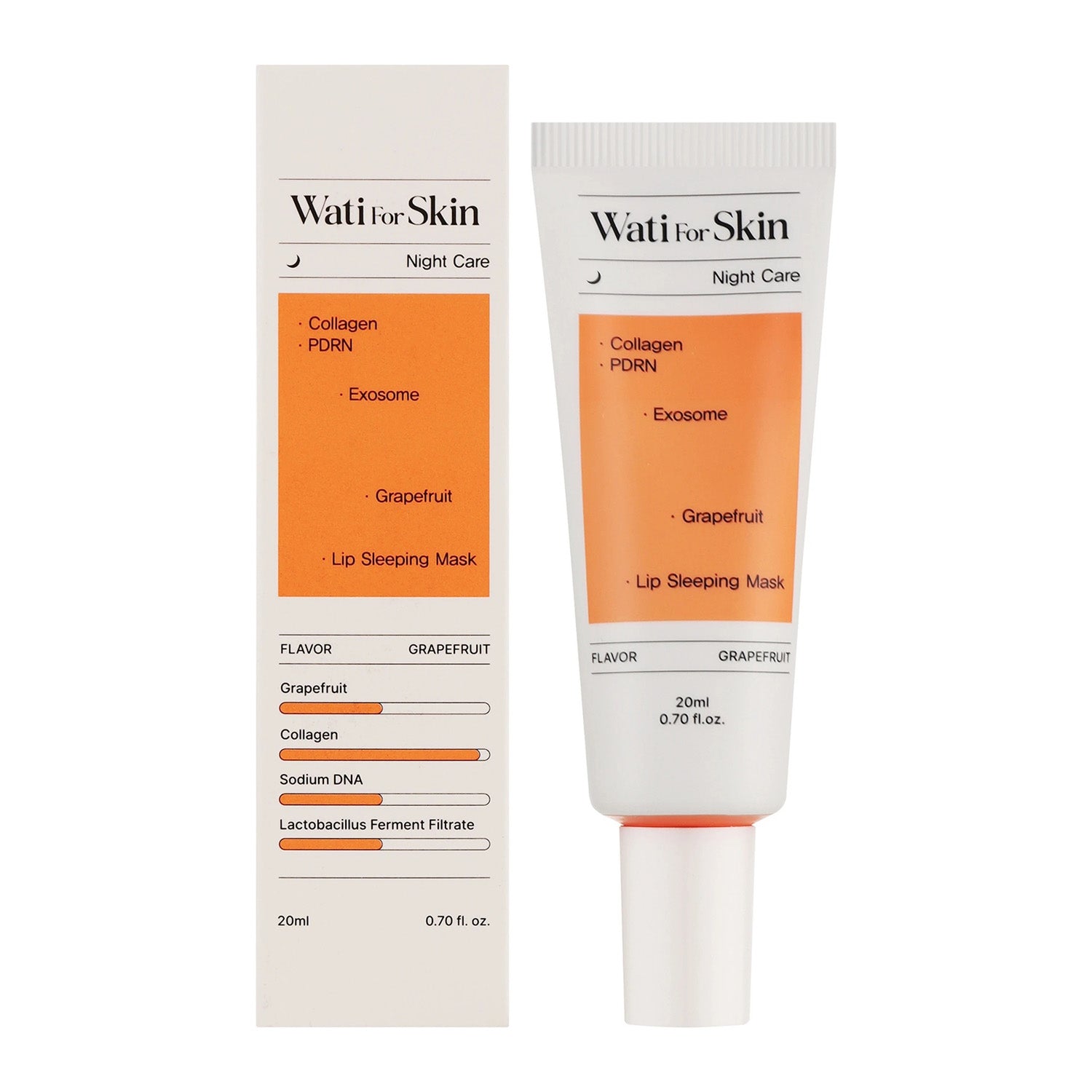 Wati For Skin Collagen PDRN Exosome Grapefruit Lip Sleeping Mask 20ml
