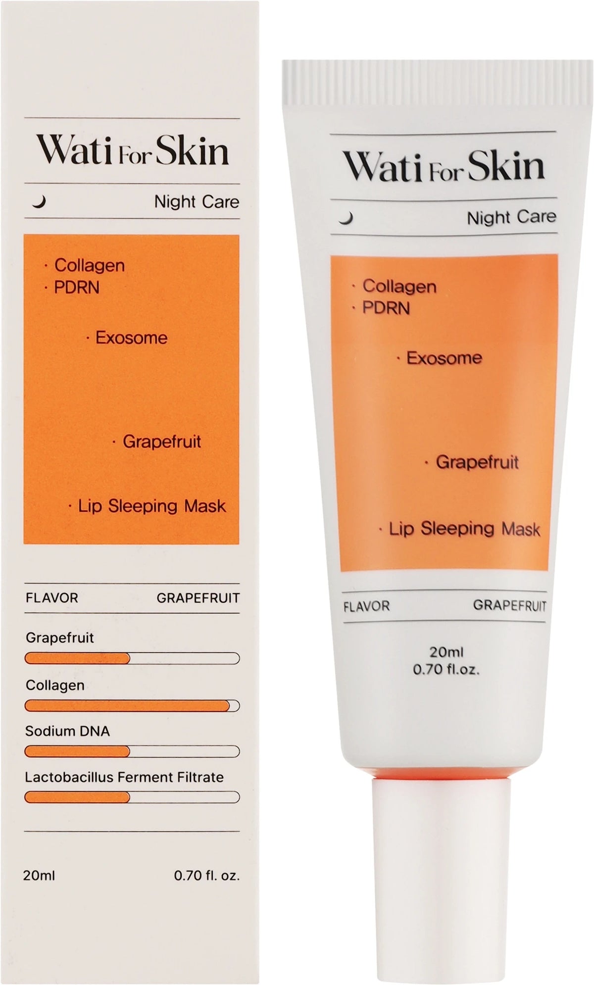 Wati For Skin Collagen PDRN Exosome Grapefruit Lip Sleeping Mask 20ml