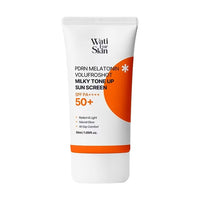 Wati For Skin PDRN Melatonin Volufroshot Milky Tone-Up Sun Screen SPF50+ PA++++ 50ml