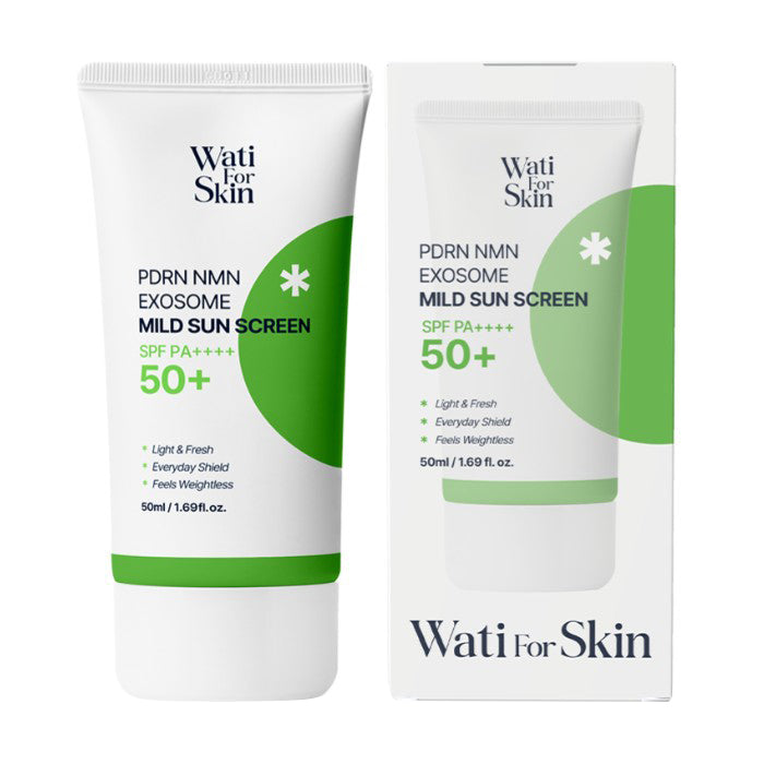 Wati For Skin PDRN NMN Exosome Mild Sun Screen SPF50+ PA++++ 50ml