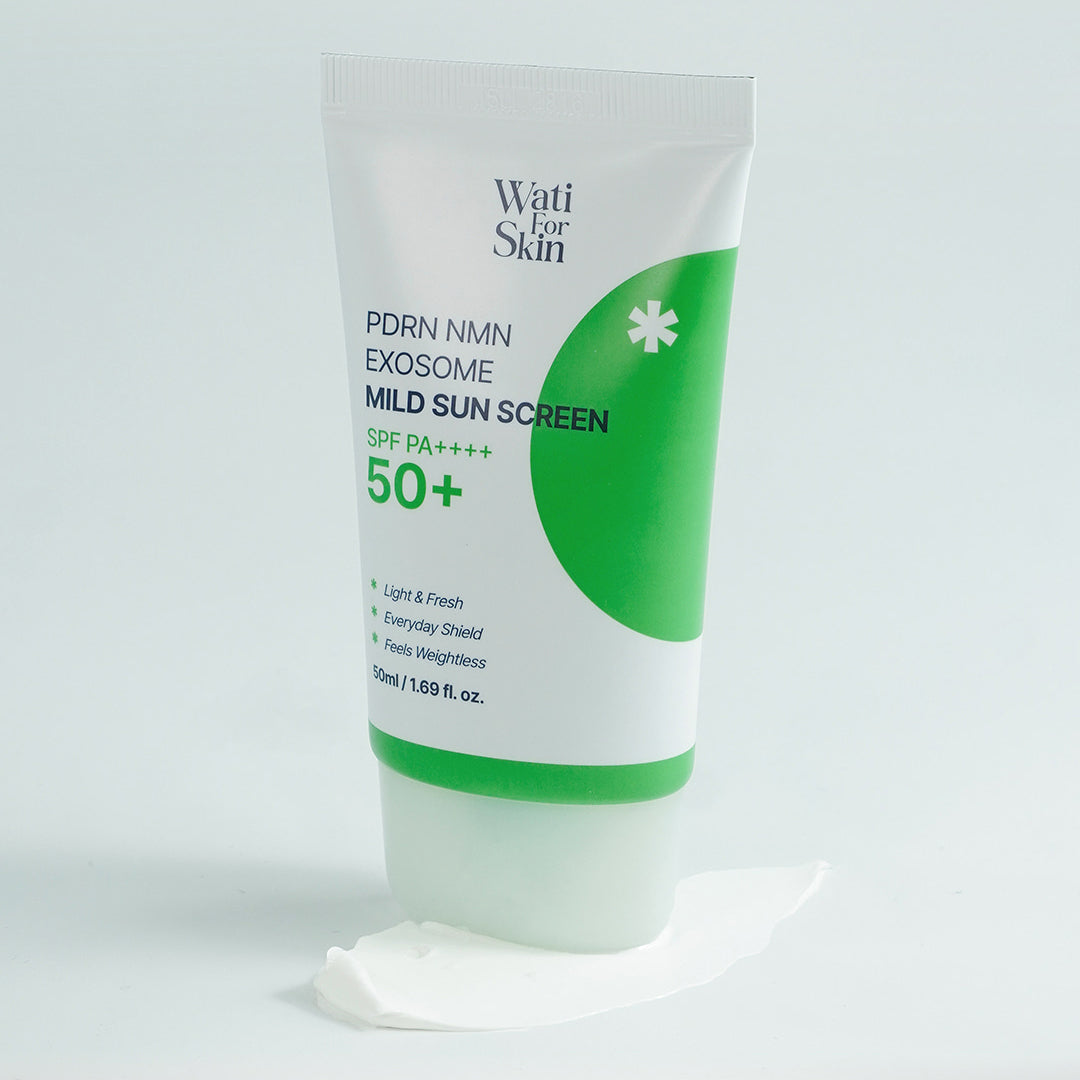 Wati For Skin PDRN NMN Exosome Mild Sun Screen SPF50+ PA++++ 50ml