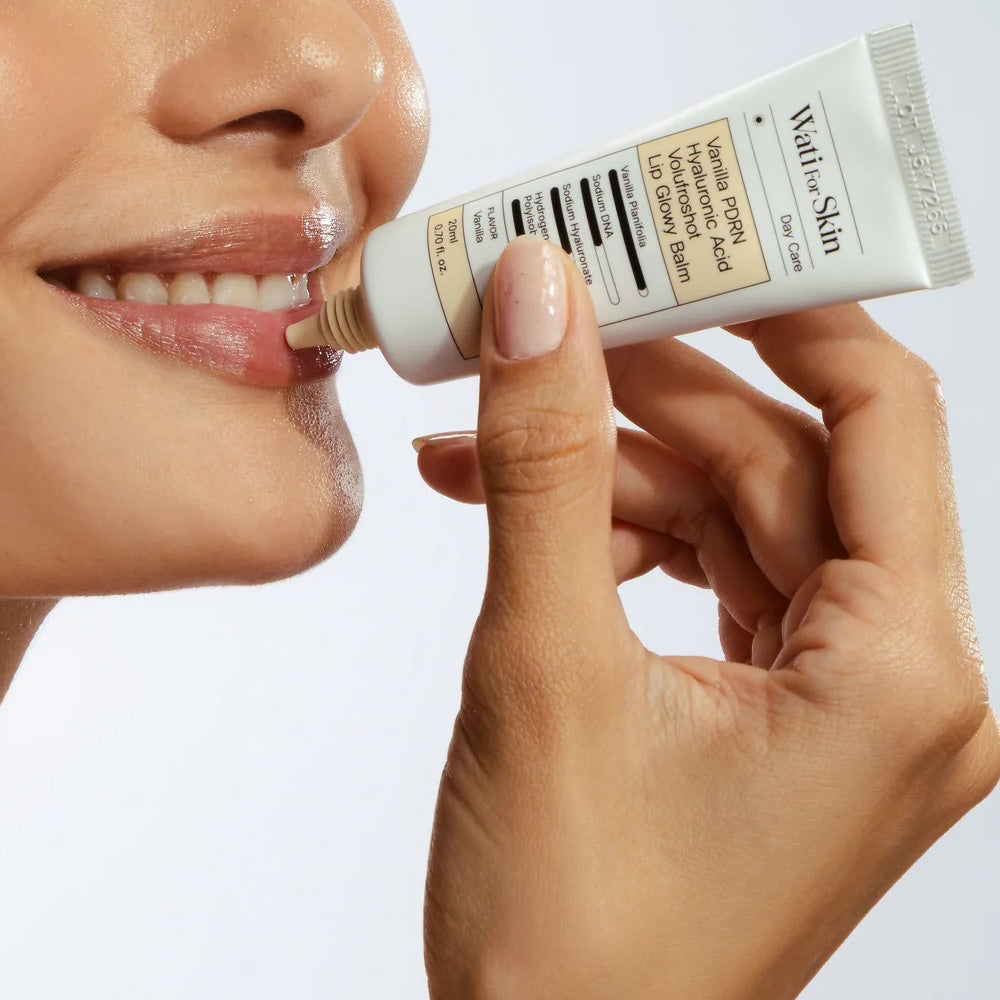 Wati For Skin Vanilla PDRN Hyaluronic Acid Volufroshot Lip Glowy Balm 20ml