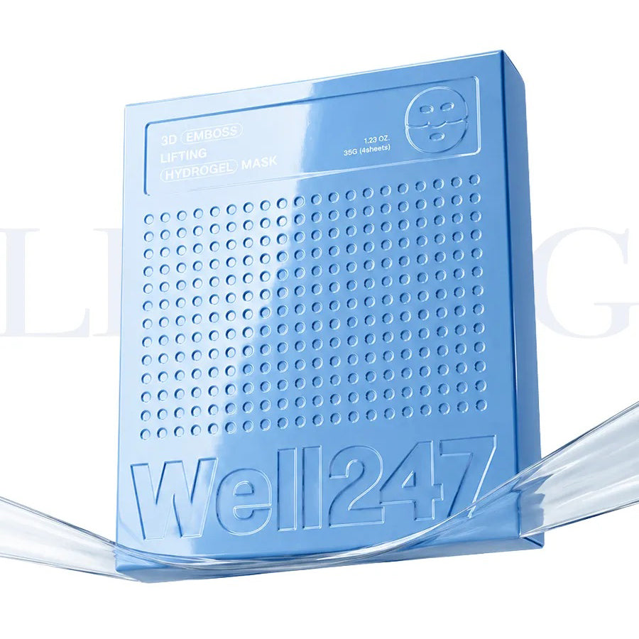 Well247 3D Emboss Lifting Hydrogel Mask 35g 4ea