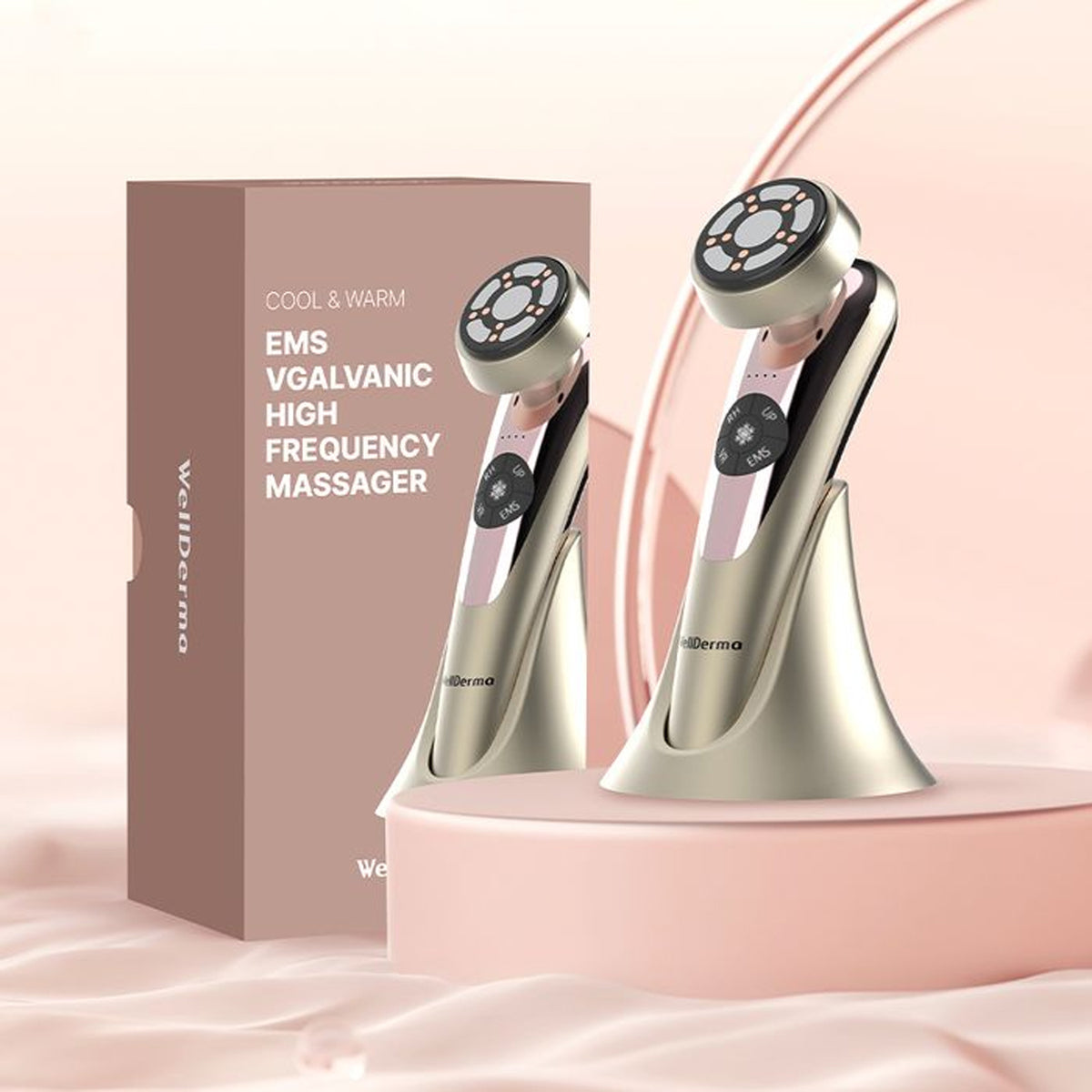 WellDerma EMS Galvanic High Frequency Massager