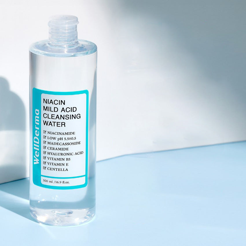 WellDerma Niacin Mild Acid Cleansing Water 500ml