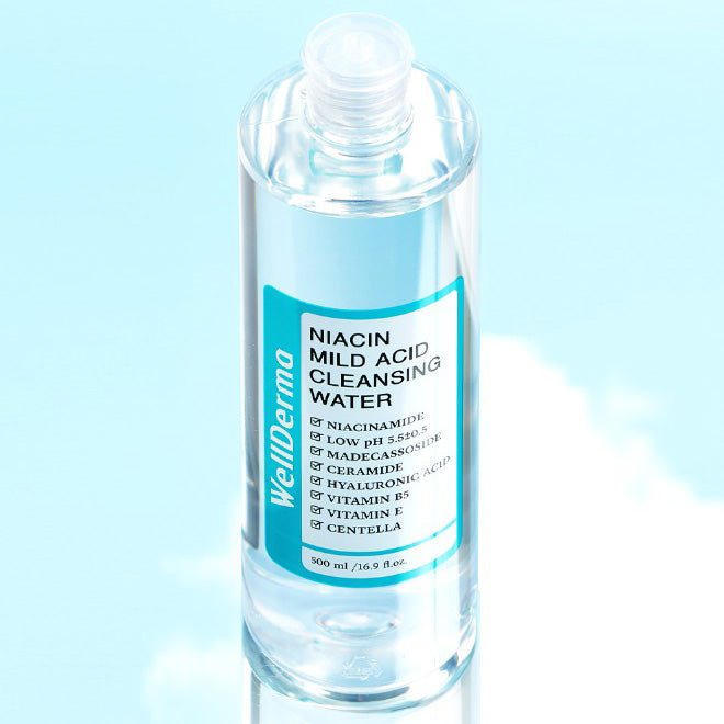 WellDerma Niacin Mild Acid Cleansing Water 500ml