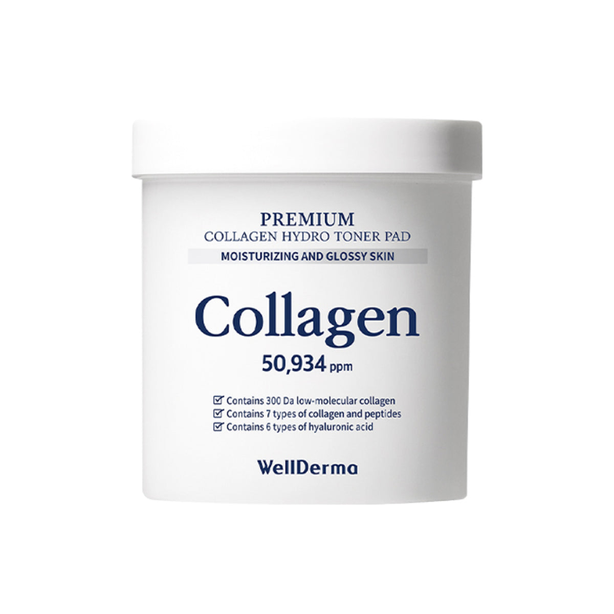 WellDerma Premium Collagen Hydro Toner Pad 60 Sheets