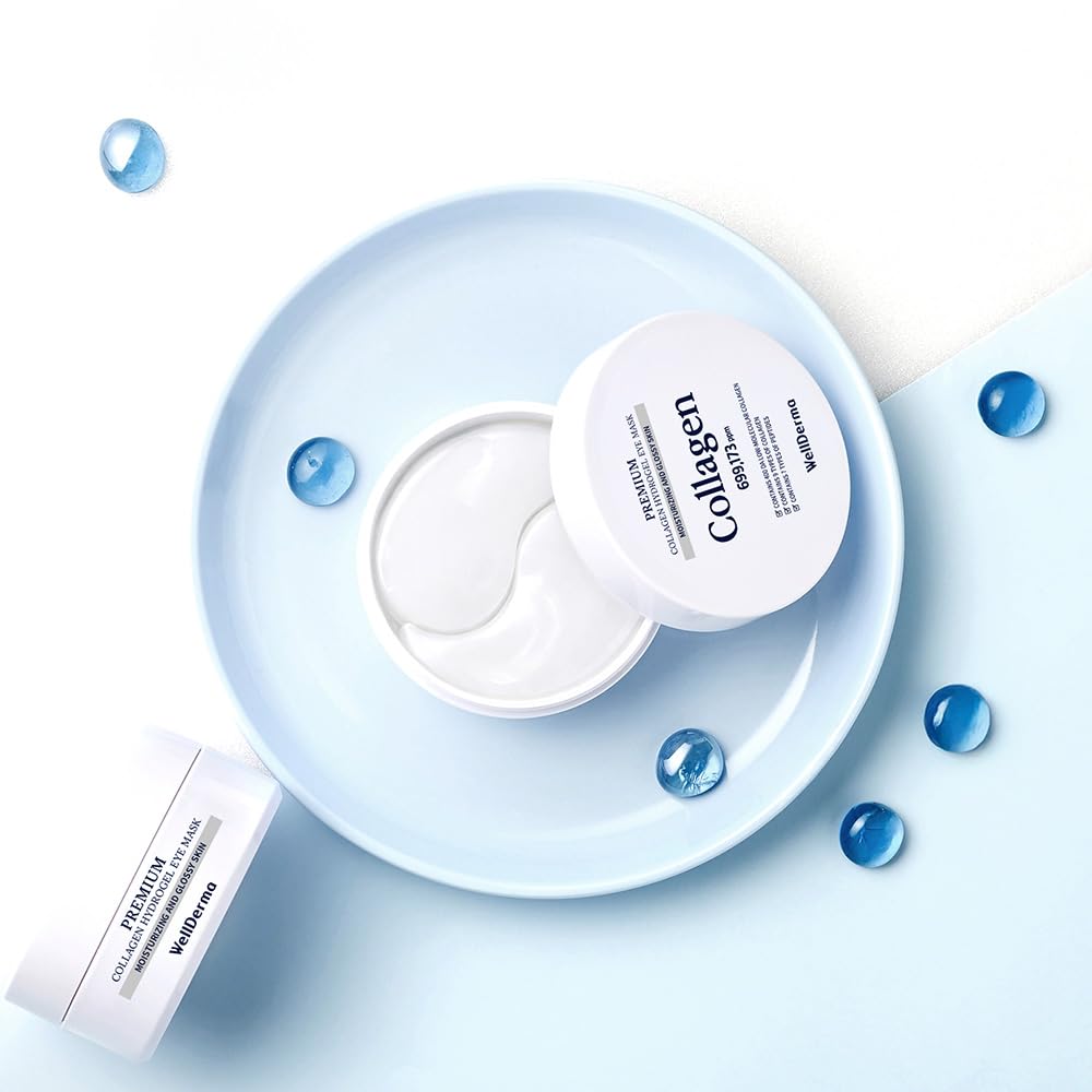 WellDerma Premium Collagen Hydrogel Eye Mask Pack 90g 60ea