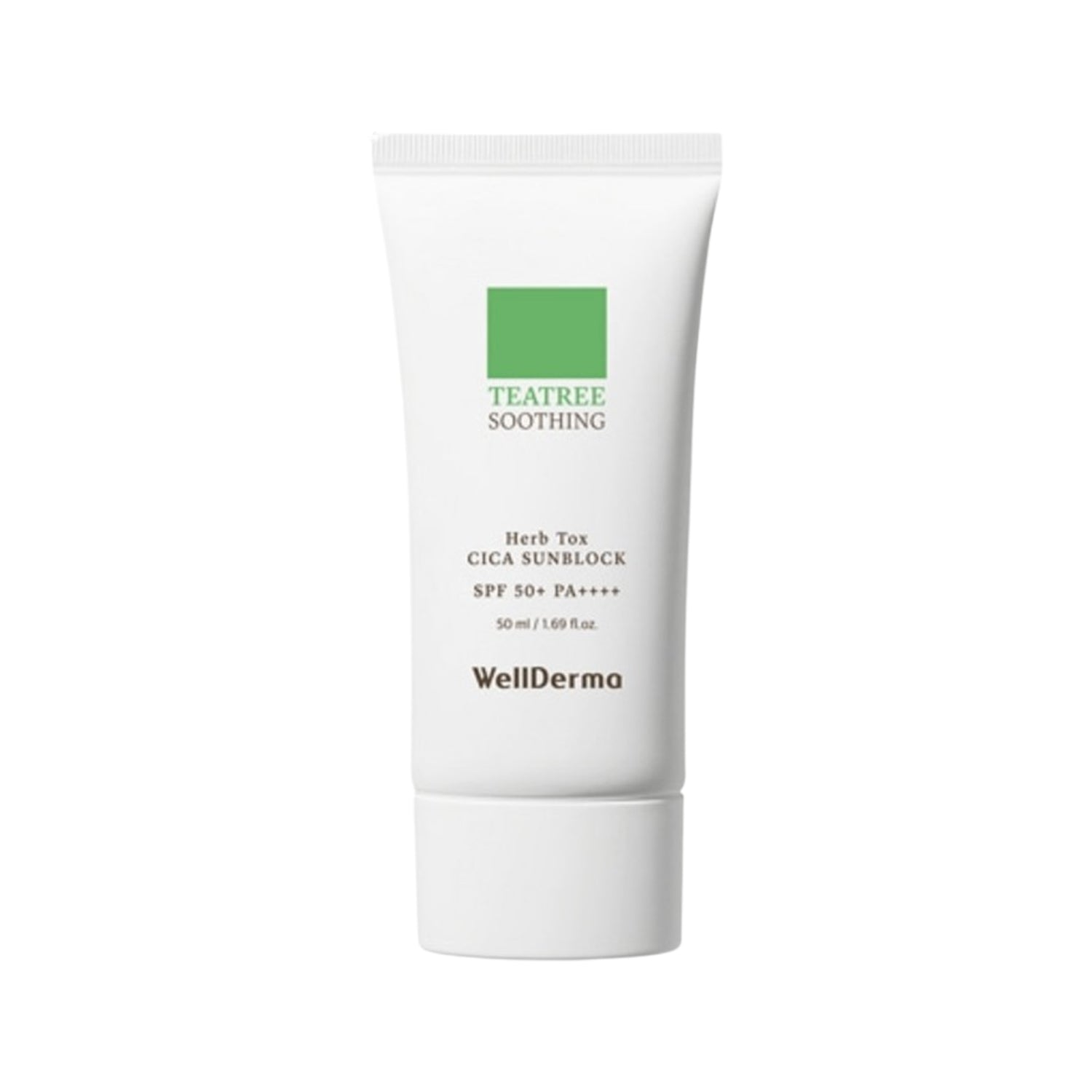 WellDerma Teatree Herb Tox Cica Sunblock 50ml