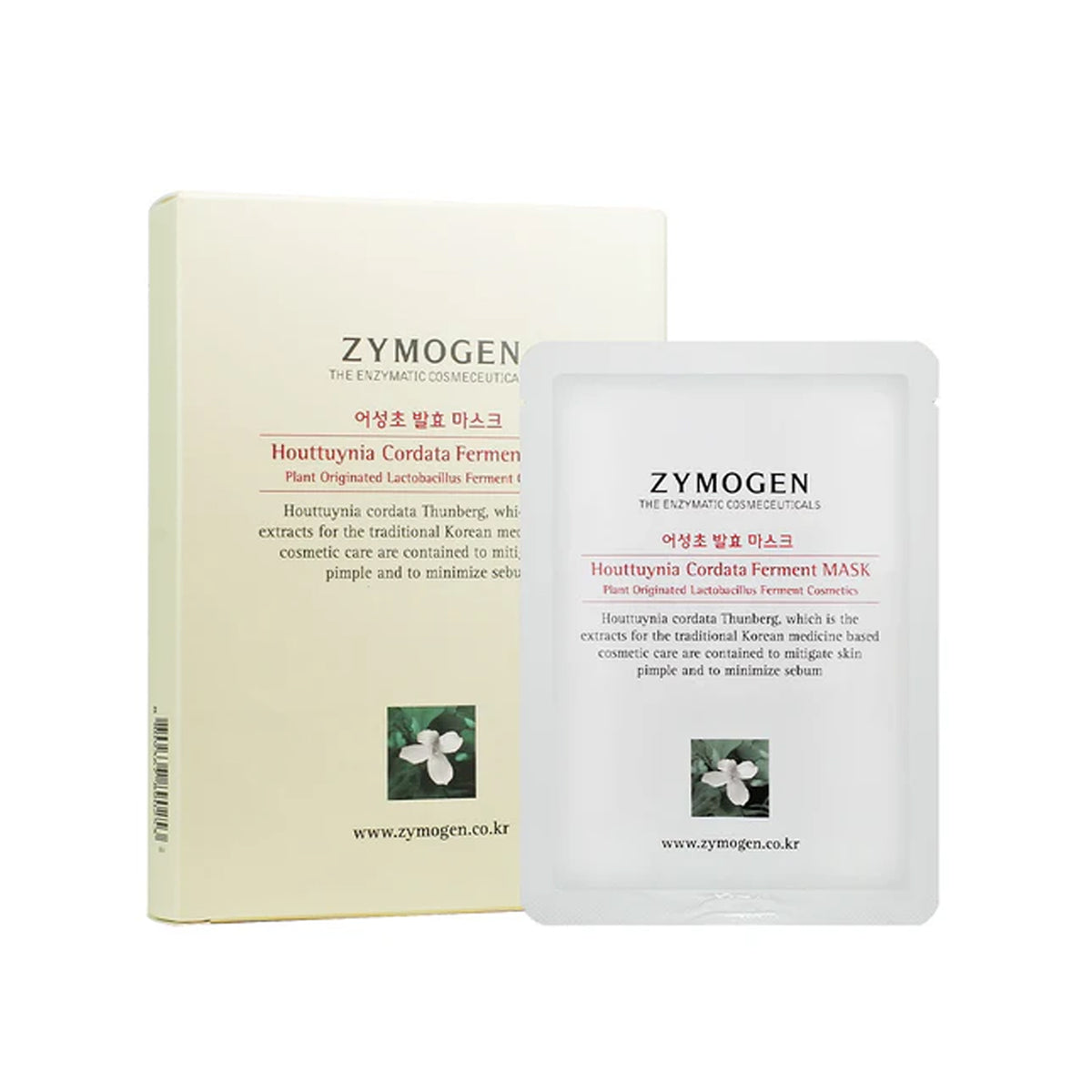 ZYMOGEN Houttuynia Cordata Ferment Mask 6pcs