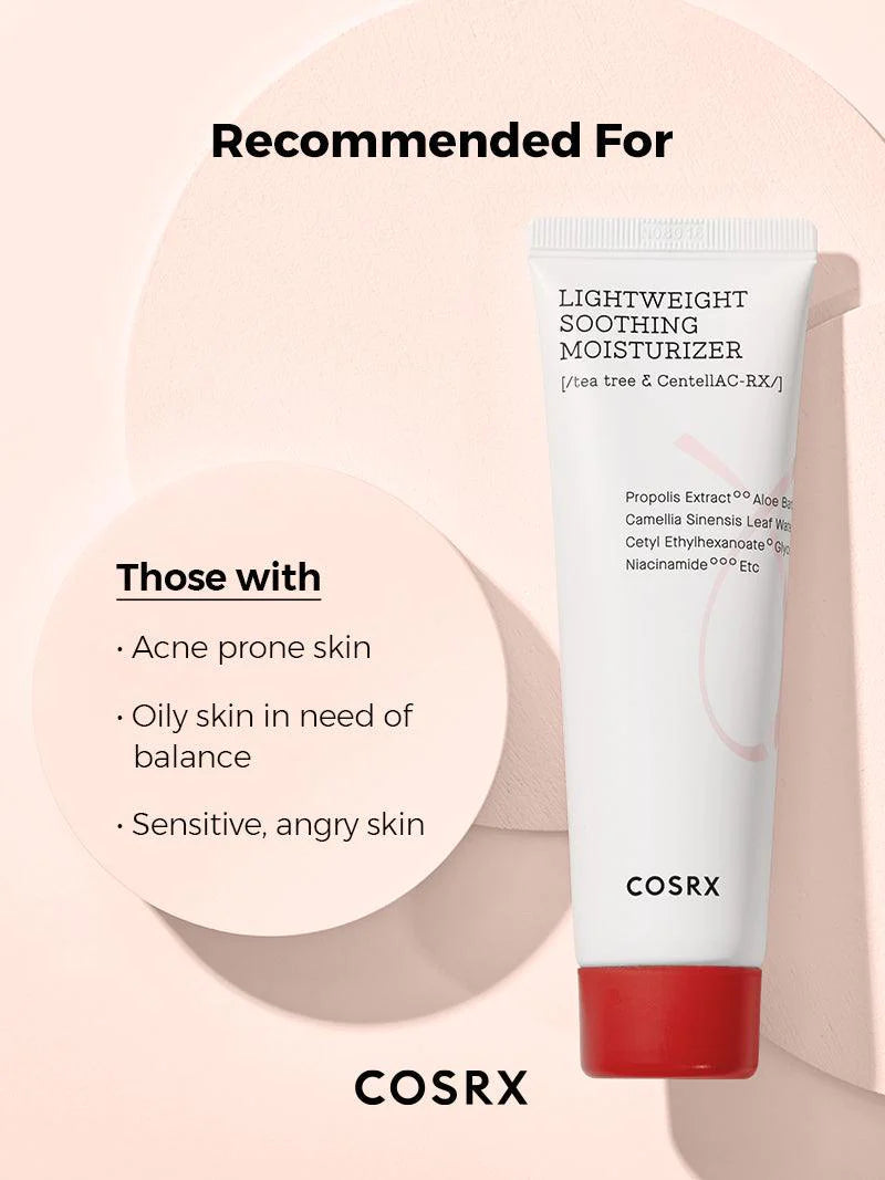 COSRX AC Collection Lightweight Soothing Moisturizer 80ml 2.0 - DODOSKIN