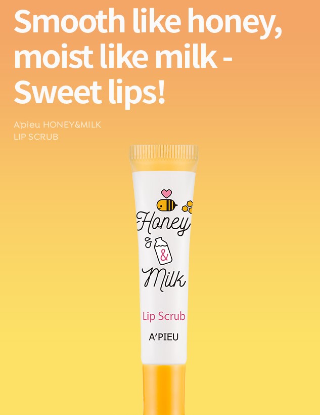 A'PIEU Honey & Milk Lip Scrub 8ml - DODOSKIN