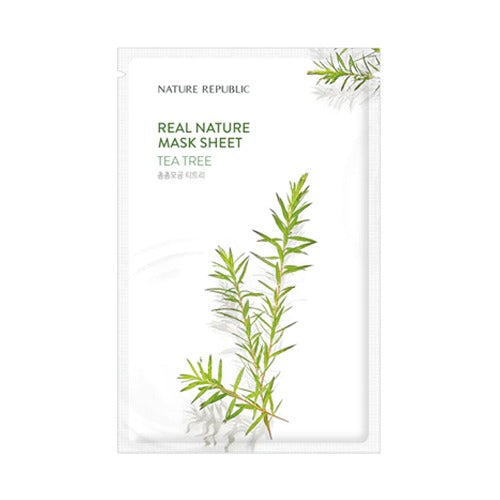 [Nature Republic] Real Nature Tea Tree Mask Sheet 1ea - Dodoskin