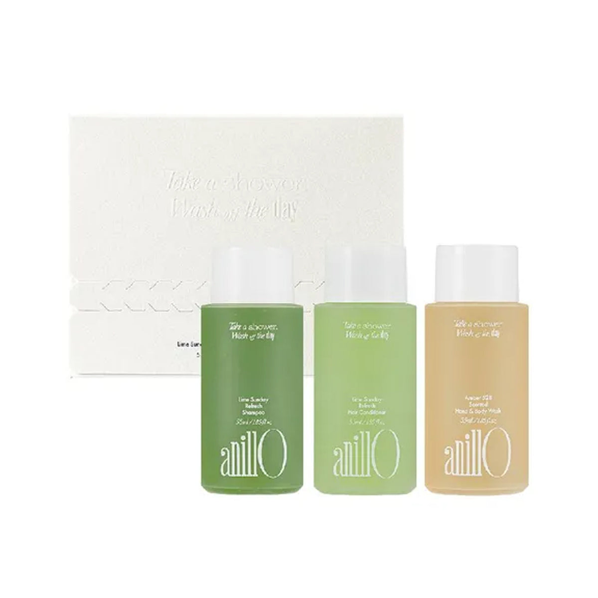 anillO Lime Sunday & Amber 528 Travel Shower Set