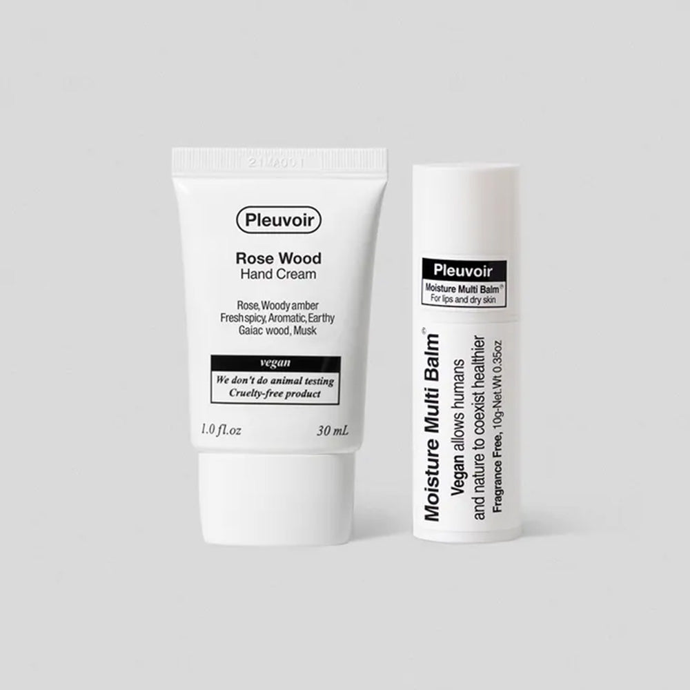 Pleuvoir Lip And Multi Balm & Hand Cream Set (Choose 1 of 5 Types)