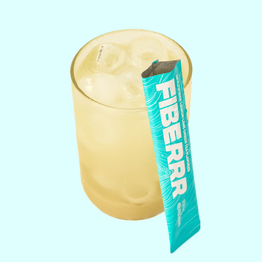 FIBERRR Multi Fiber Lemon Lime Green Tea 150g 15 Sticks