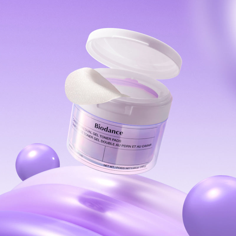 Biodance Caviar PDRN Dual Gel Toner Pads