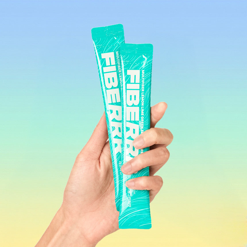 FIBERRR Multi Fiber Lemon Lime Green Tea 150g 15 Sticks | DODOSKIN