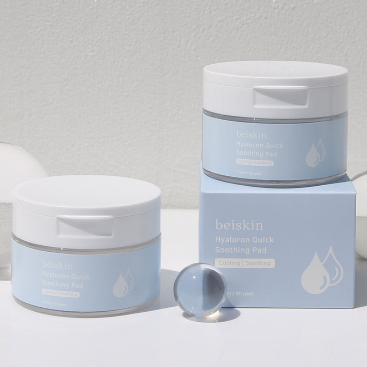 Beiskin Hyaluron Pad, calmante rápido 170 ml (80 pados)